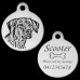 Rhodesian Ridgeback Engraved 31mm Large Round Pet Dog ID Tag